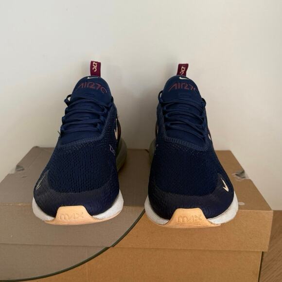 Nike Air Max 270 Blue Void /Purple Women Running Sneakers - SZ 9.5 - Picture 3 of 16